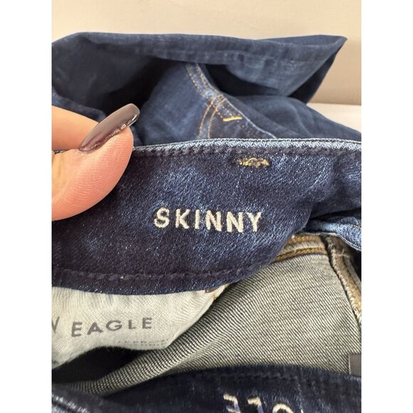 American Eagle Mens 30x30 Skinny Jeans Dark Wash Denim Streetwear Preppy Indie - Picture 5 of 12